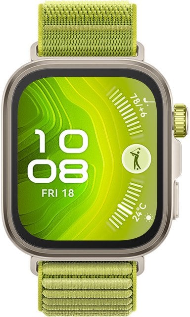 Huawei Watch Fit 4 Pro Zelený ,titanove telo (Seiya-B29W)