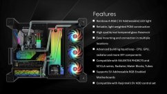 Raijintek Raijintek ANTILA PURE R100B Ausgleichsbehälter, 172,5mm, ARGB - schwarz