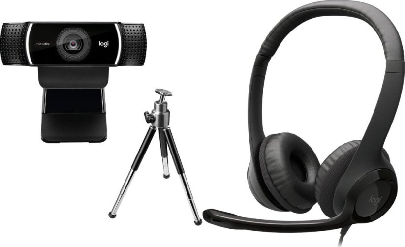 Logitech C922 Pro (960-001088) + H390  (981-000406)