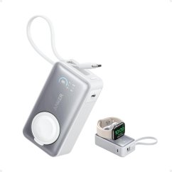 Anker MagGo - Powerbank - 10000 mAh - 35 Watt (24 pin USB-C) - Biely
