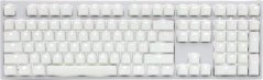 Ducky Ducky One 2 White Edition PBT Gaming Tastatur, MX-Black, weiße LED - weiß