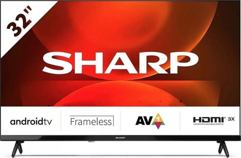 Sharp televízorSharp 32FH2EA 32" LED 1366x768 (HD Ready) AndroidTV Dolby Digital