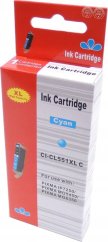 ARTE CLI-551C XL Toner do Canon (z chipem, Arte) Toner do drukarki Canon iP7250, Canon MG5650, Canon MG5450, Canon MG5550, Canon MX925