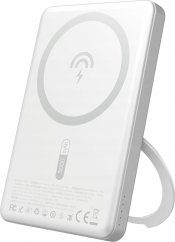 Dudao K28S 20W PD with MagSafe and Stand 5000 mAh strieborný
