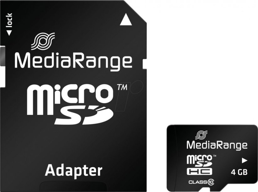 MediaRange MicroSDHC 4 GB Class 10 UHS-I  (MR956)