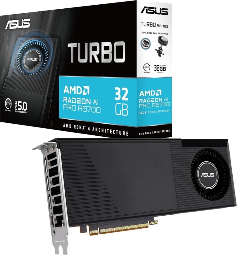Asus Turbo Radeon AI PRO R9700 32GB GDDR6 (TURBO-AI-PRO-R9700-32G)
