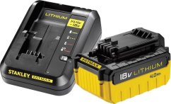 Stanley Sada FMC694M1 Nabíjačka 14.4-18V Li-Ion + akumulátor 18V 4Ah