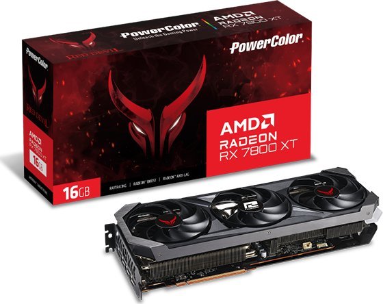 Power Color Red Devil Radeon RX 7800 XT 16GB GDDR6 (RX 7800 XT 16G-E/OC)