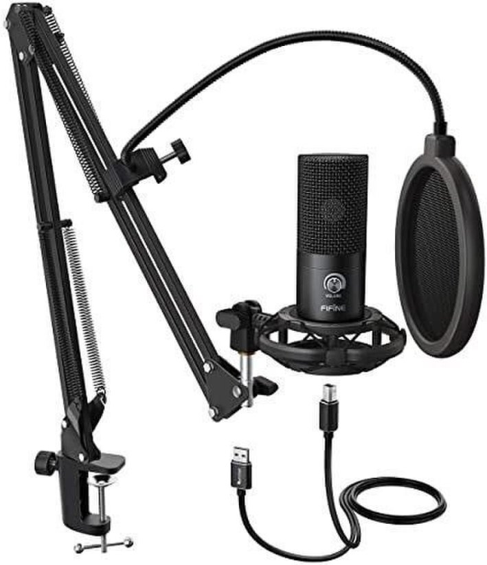 NoName FIFINE T669 mikrofon przewodowy z statywem | USB