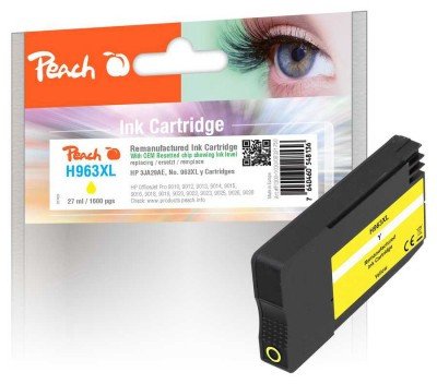 Peach Peach Patrone HP Nr.963XL 3JA29AE yellow OEM reset remanufactured