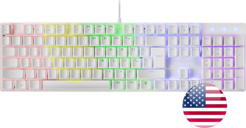 Mars Gaming Mars Gaming MK422WRUS Gaming Mechanical Keyboard RGB / Red Switch / US