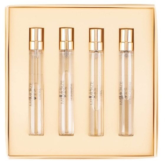 Histoires de Parfums Collection III Set Memoize: Luxuria, Extrait De Parfum, Unisex, 7.5 ml + White Castitas, Extrait De Parfum, Unisex, 7.5 ml + Era, Extrait De Parfum, Unisex, 7.5 ml + Humanitas, Extrait De Parfum, Unisex, 7.5 ml Unisex