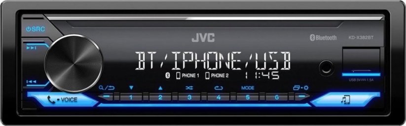 JVC KDX-382BT, BT, USB, FM