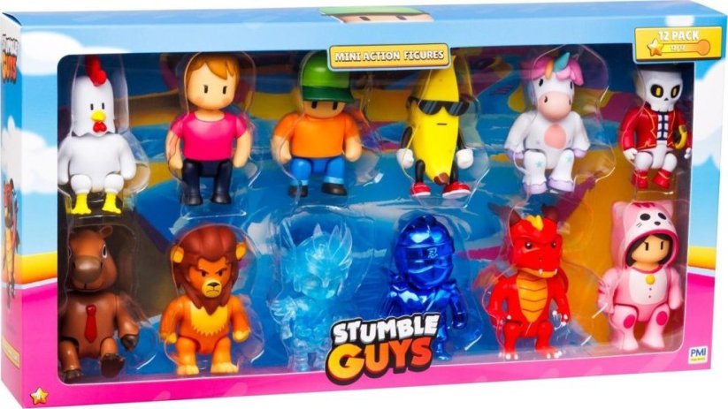 STUMBLE GUYS STUMBLE GUYS - MINI FIGURKI - Sada DELUXE 12 SZT