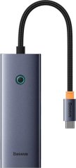 Baseus Hub 5w1 Baseus UltraJoy 5-Port (1xHDMI4K@30Hz + 4xUSB 3.0) Sivý