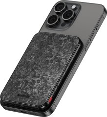 Azo SHARGE CarbonMag 5K Powerbank, 15W Qi, 20W USB-C - 5.000mAh, Čierny (YDD-SG-C3TXWCX-HEI)