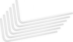 EK Water Blocks EK Water Blocks EK-Loop Hard Tube 12/10mm Acryl, gebogen 90 Grad - 80cm, 6 Stück