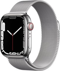 Apple Watch 7 GPS + Cellular 45mm strieborný  (MKJW3WB/A)