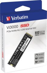 Verbatim VERBATIM SSD Vi3000 Internal PCIe NVMe M.2 SSD 512GB , W 2500/ R 3300 MB/s