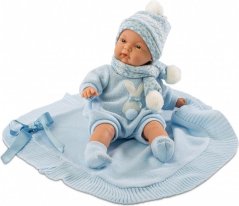 Llorens Bábika Joelle płacząca z kocykiem, 38 cm (LL-38937)