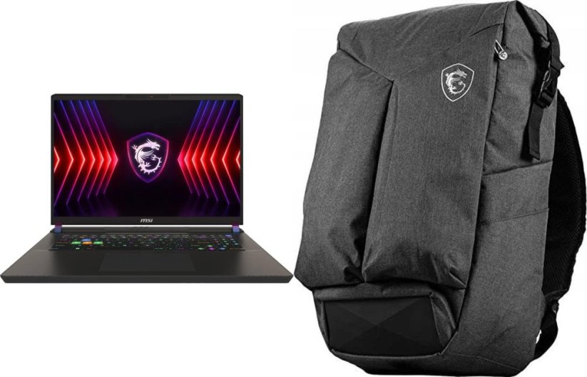 MSI Laptop MSI Vector 17 HX A13VIG-833PL i9-13980HX / 32 GB / 1 TB / W11 / RTX 4090 / 240 Hz + Plecak MSI Air Rucksack 16"