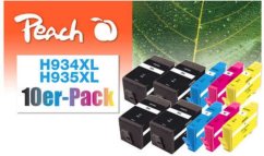 Peach Wkład z Tonerem 10 ks Náhradný wysoka wydajność Čierny, cyjan, purpurowy, Žltý