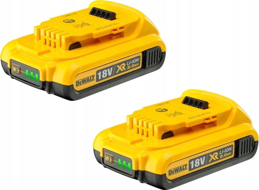 Dewalt DEWALT BATTERY 18V 2.0Ah DCB183D2 2 pcs.