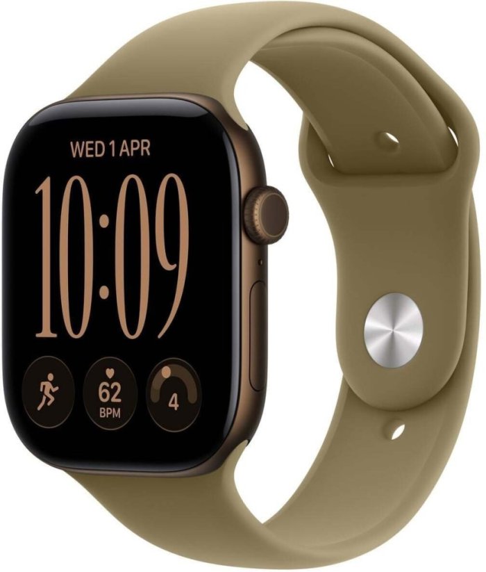 Apple Watch 12 GPS 42mm Dark Bronze Alu Sport Band M/L olivový  (MJEG4ET/A)