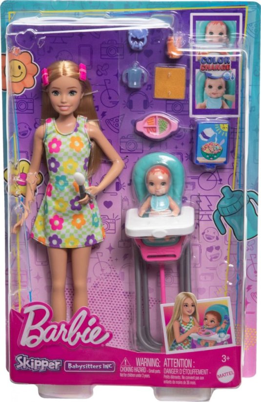 Mattel Skipper Opiekunka Sada Karmienie maluszka HTK35
