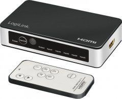 LogiLink LogiLink Switch HDMI 5x1-Port, 4K/60Hz, HDCP,HDR,CEC,RC