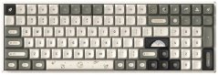 Ducky IQUNIX F97 Hitchhiker Wireless Gaming Tastatur, RGB - Moonstone-Switches