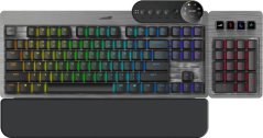Mountain MOUNTAIN Everest Max Gaming Tastatur - MX Silent Red, ISO, DE-Layout, grau