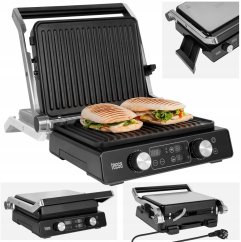 Teesa Grill elektrickýTEESA , panini grill , opiekacz, 3 pozycje , wyjmowane náplne, 2000W