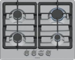Siemens Siemens EG6B5PK90 płyta kuchenna Čierny, nehrdzavejúca oceľ Wbudowany 60 cm Gaz 4 stref(y)