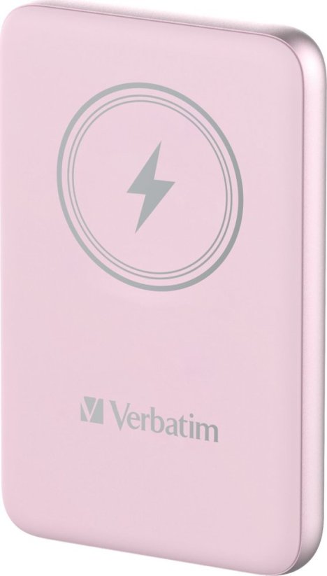 Verbatim Powerbank Verbatim Charge 'n' Go Magnetic Wireless 10000mAh USB-C PD 3.0 Pink