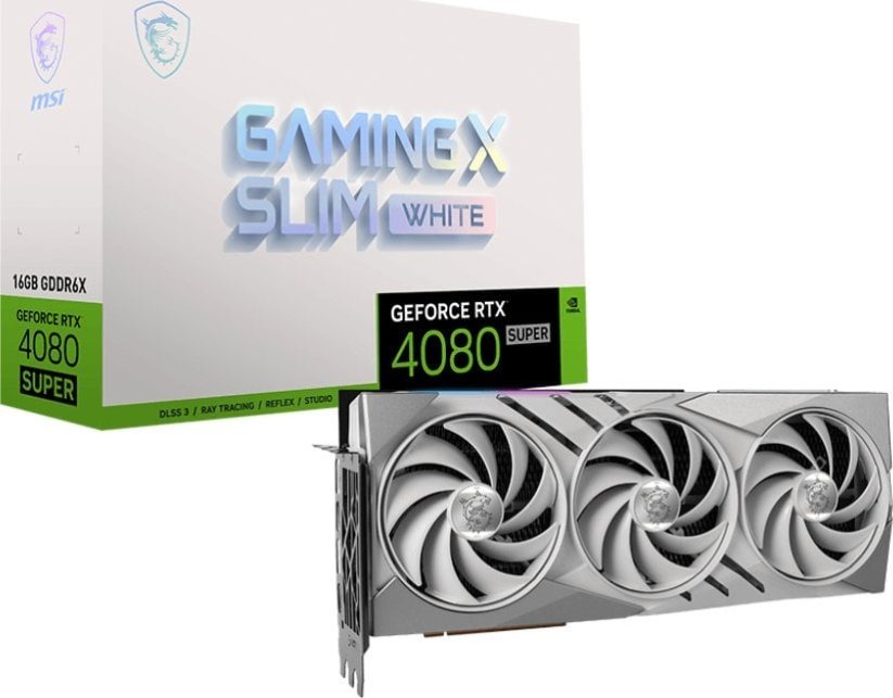 MSI GeForce RTX 4080 SUPER Gaming X Slim White 16GB GDDR6X