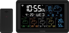 Orno Wielofunkcyjna Meteostanica, Bezdrôtová, Wi-Fi, Čierna