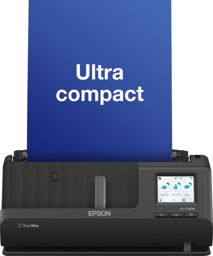 Epson Skaner ES-C380W A4/ADF20/30ppm/USB/WLAN/PCfree