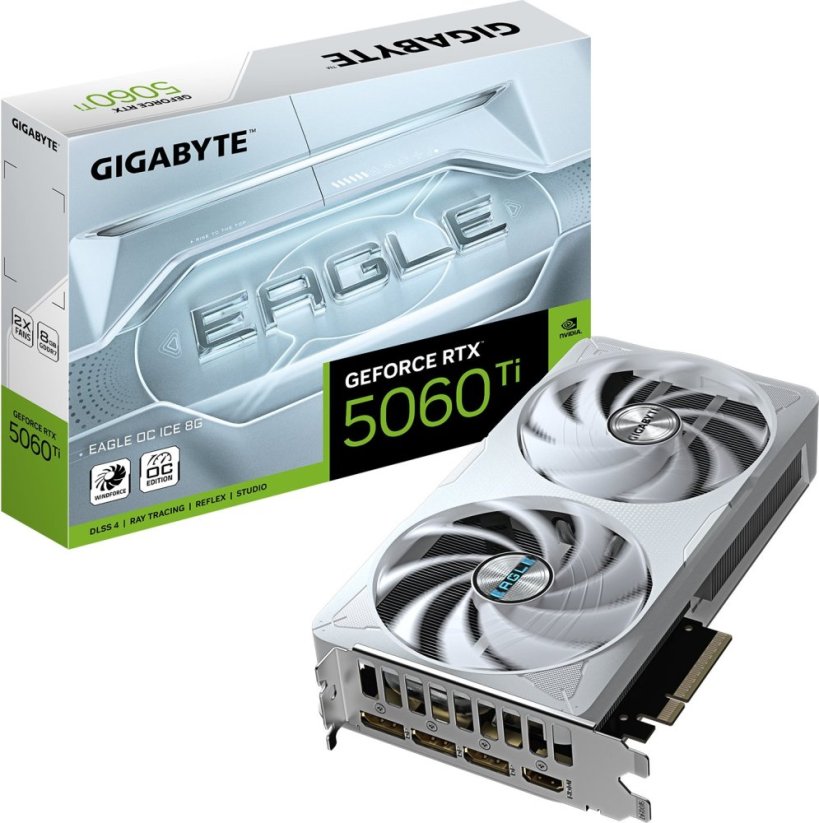 Gigabyte GeForce RTX 5060 Ti Eagle OC ICE 8GB GDDR7 (GV-N506TEAGLEOC ICE-8GD)