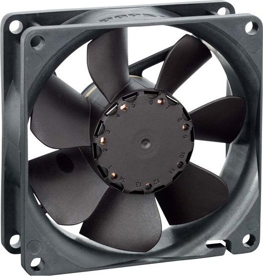 Papst EBM Papst 8412 NLE Axiallüfter 12 V/DC 33 m³/h (L x B x H) 80 x 80 x 25 mm (9292506263)