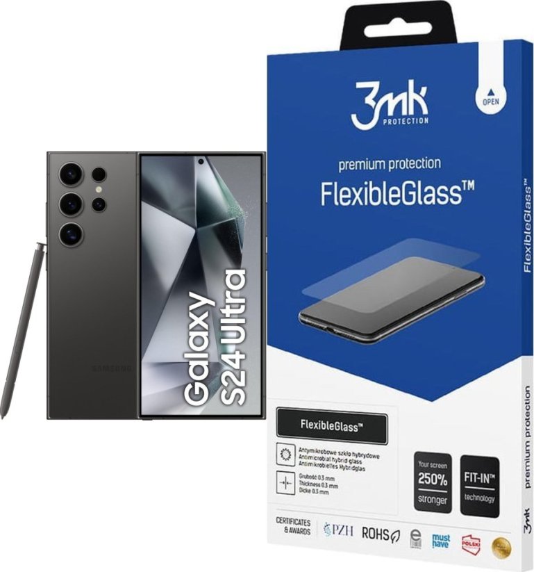 Samsung Galaxy S24 Ultra 5G 12/256GB Black (SM-S928BFZK) + FlexibleGlass