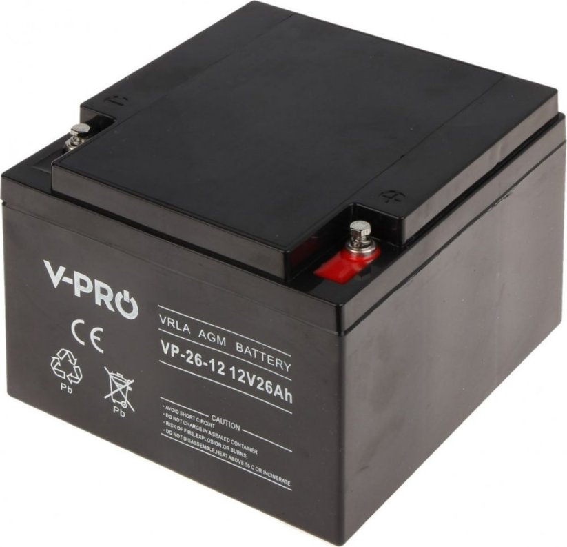 VPRO akumulátor VPRO 12V/26Ah