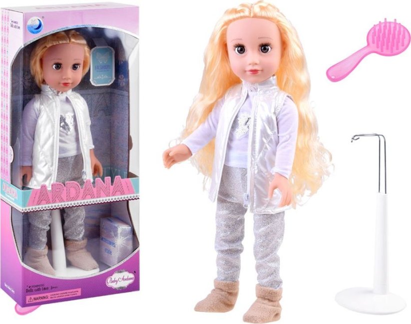 Jokomisiada Bábika Adrianna elegantka ze stoku 45 cm ZA3892