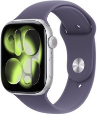 Apple Watch 11 GPS 42mm Silver Alu Sport Band M/L Fialový