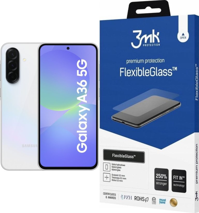 Samsung Galaxy A36 5G 8/256GB Biały (SM-A366BZAGEUE) + FlexibleGlass