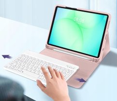 4kom.pl TECH-PROTECT SC PEN + KEYBOARD GALAXY TAB A9 / A11 8.7 X110 / X115 / X133 / X135 PINK