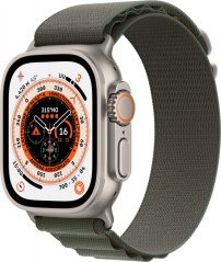 Apple Apple Watch Ultra Smartwatch (green, 49mm, Alpine Loop, Titanium Case, Cellular) MQFP3FD/A
