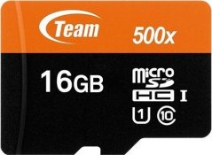 TeamGroup 500x MicroSDHC 16 GB Class 10 UHS-I/U1  (TUSDH16GUHS03)