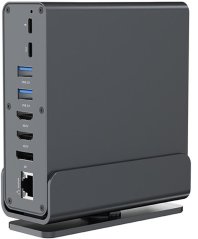 Gembird GEMBIRD Adapter wieloportowy USB typ CF 15w1 koncentrator USB AF-porty v.2x2 + v.3x3 typ CF + HDMIx2 + DisplayPort + PD + czytnik