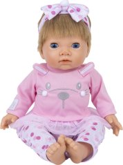Schwarzkopf TINY TREASURES, Pink Bunny Baby, Blonde Hair Doll